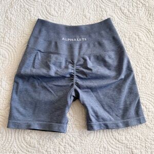 Alphlete Amplify Heather Light Blue 4in Inseam Shorts